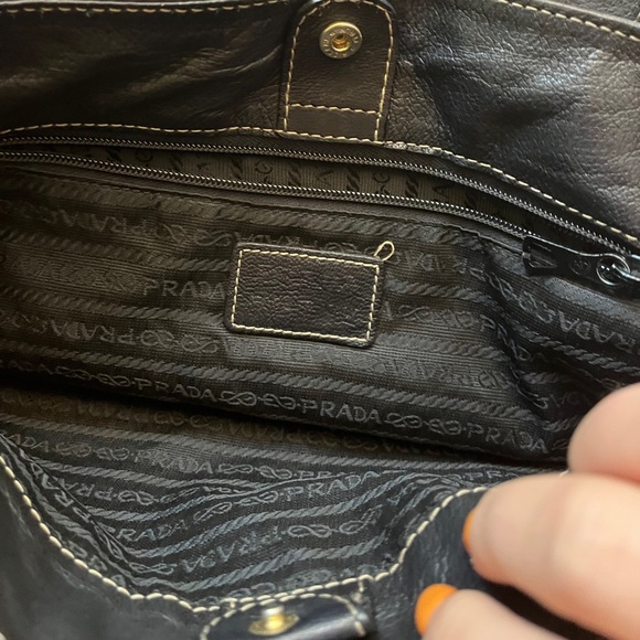 Black Leather Prada Tote Bag - Picture 4 of 4